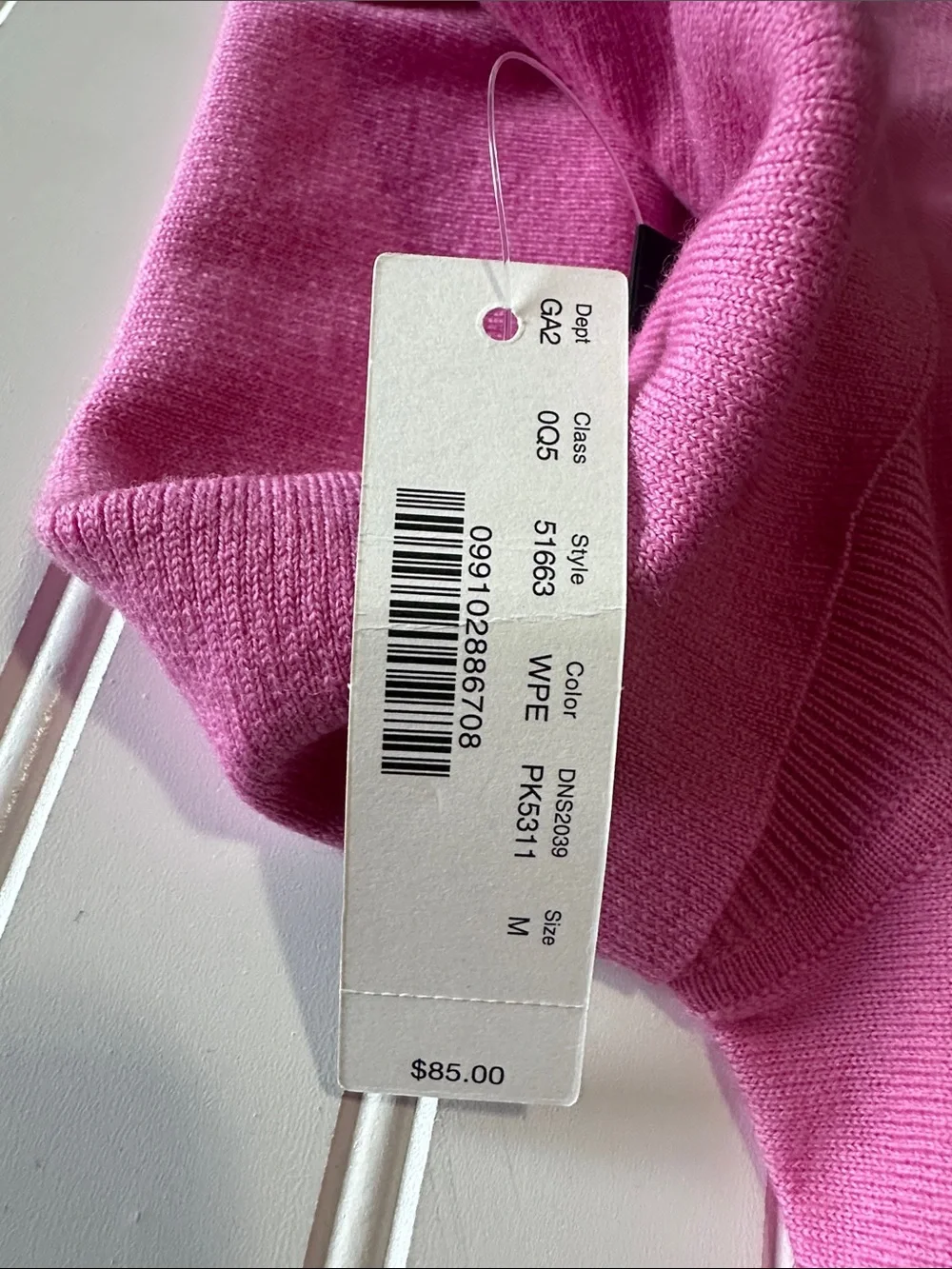 J.Crew 100% Merino Wool Turtleneck Sweater Pink NWT Women’s Medium